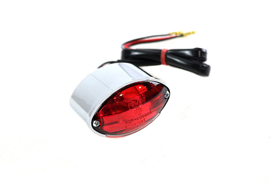 Micro Cateye Tail Lamp Chrome