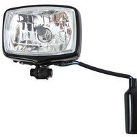 12 Volt Chopper Rectangular Headlamp Black