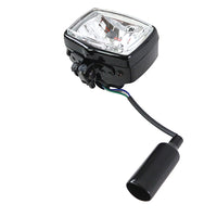 12 Volt Chopper Rectangular Headlamp Black