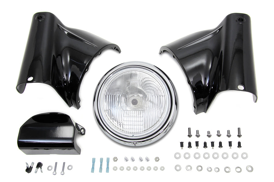 33-1820 - Black Headlamp Cowl Kit by Wyatt Gatling