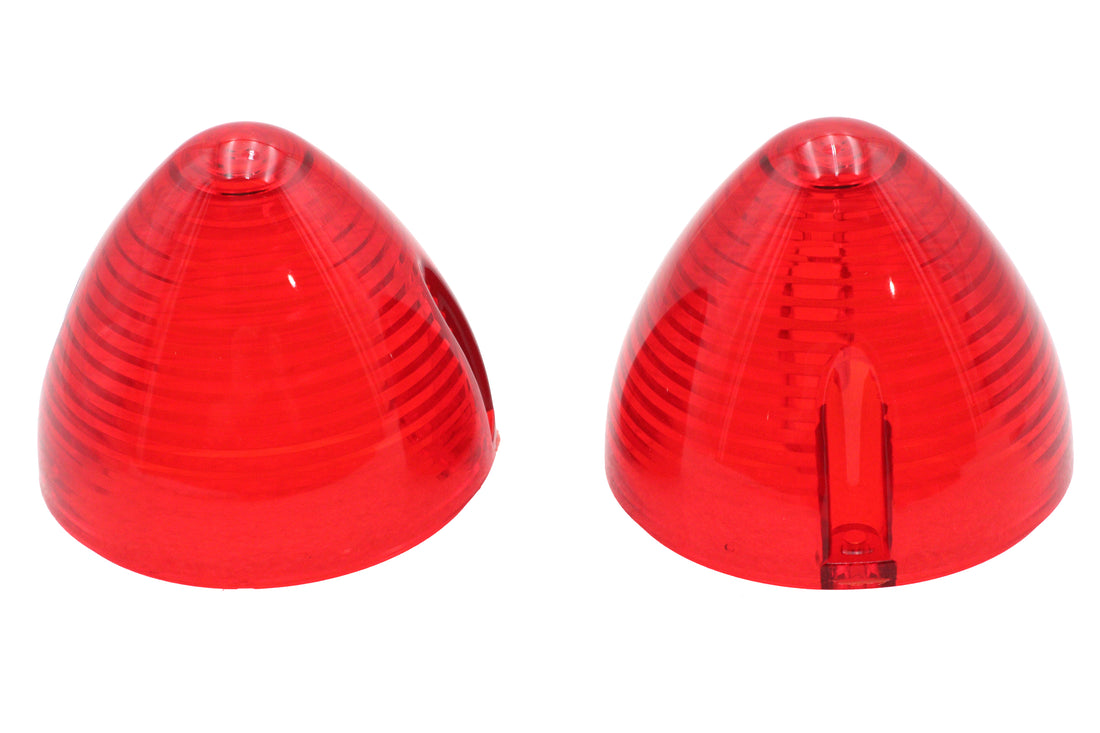 33-1832 - Bullistic Turn Signal Lenses Red by V-Twin
