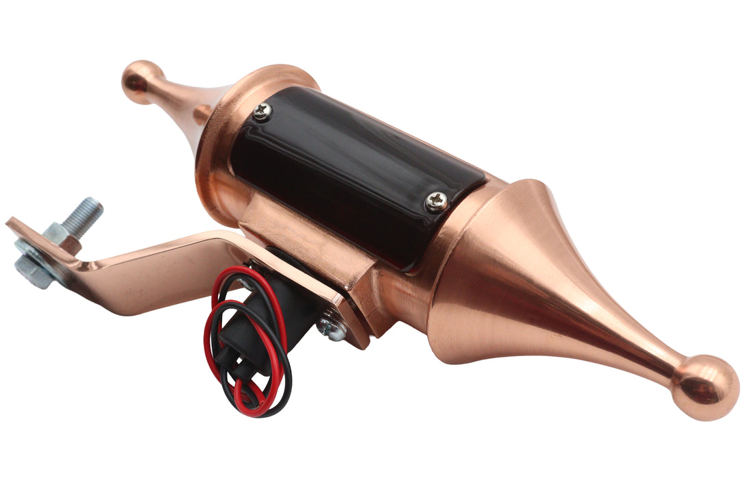 33-1889 - Finch Pawn Lamp Copper Red Lens by V-Twin