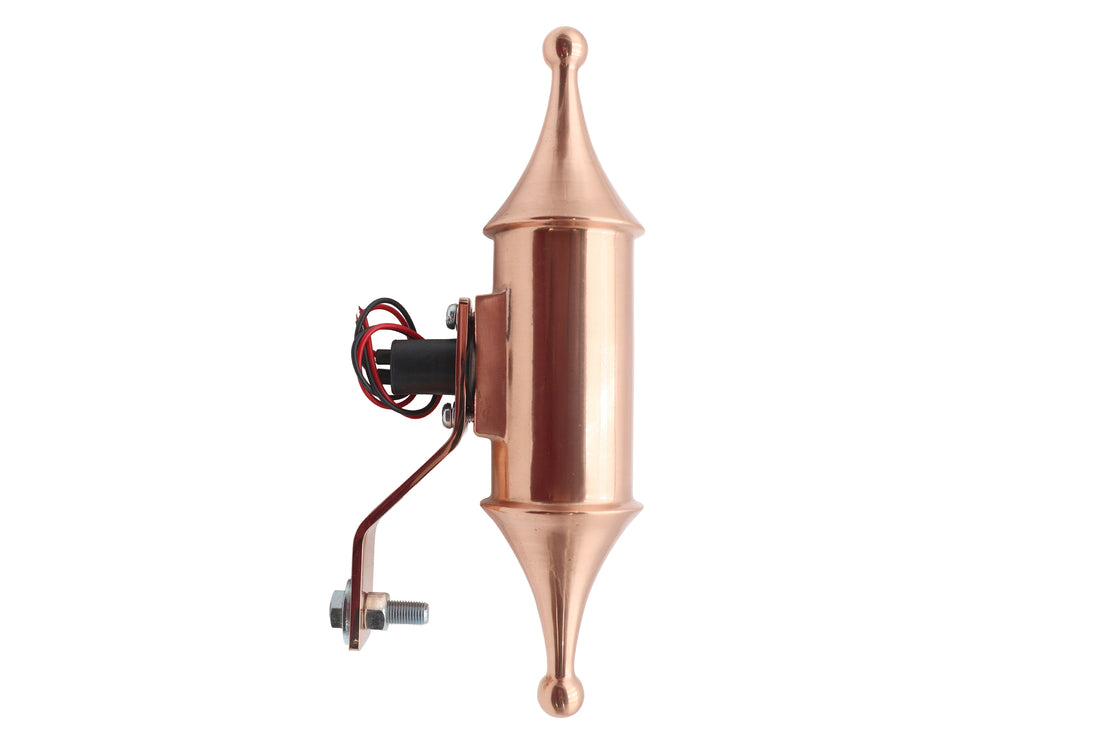33-1889 - Finch Pawn Lamp Copper Red Lens by V-Twin