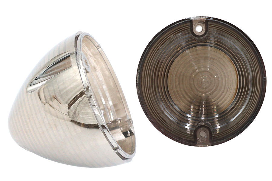 33-1892 - Bullistic Turn Signal Lenses Clear by V-Twin