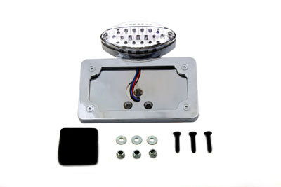 33-1919 - Chrome Billet Fender Mount LED Tail Lamp with Clear Lens by Wyatt Gatling