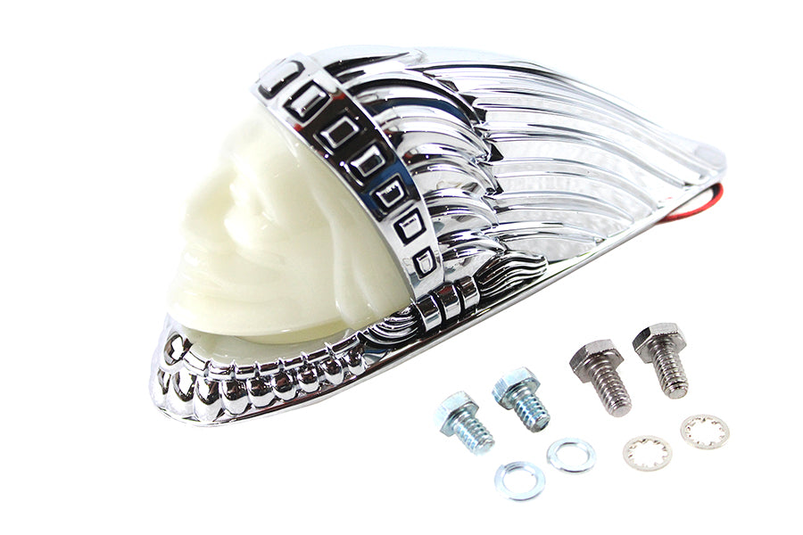 33-1943 - Indian Head Fender Ornament Chrome by V-Twin