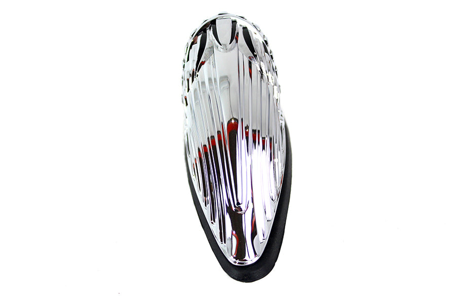 33-1946 - Skull Head Fender Ornament Chrome by V-Twin