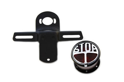 33-1950 - Chrome Tail Lamp Kit Round Style by V-Twin