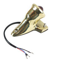 Crocker Style LED Tail Lamp Brass