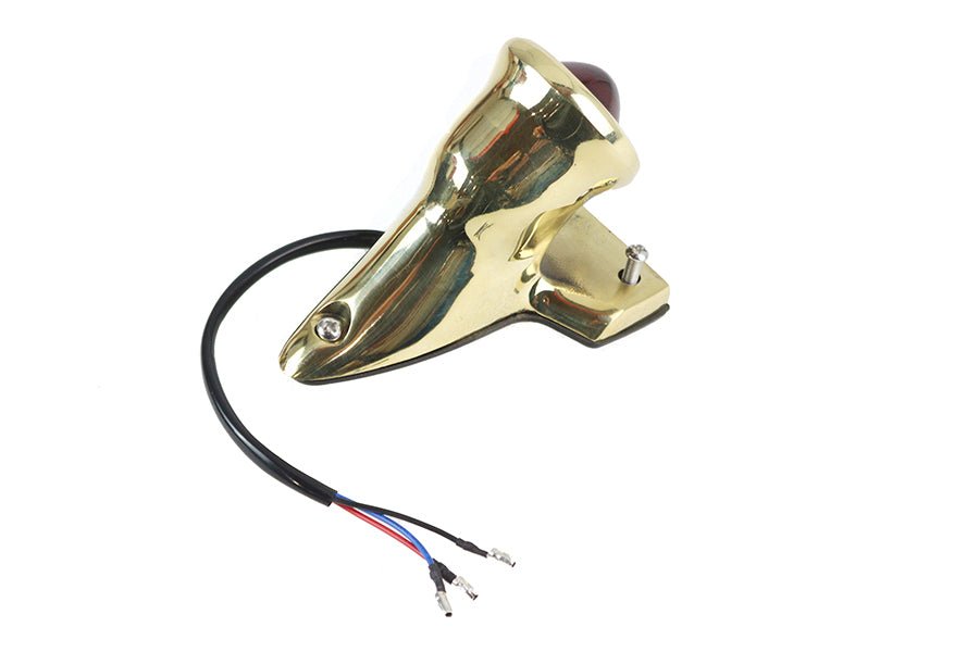 Crocker Style LED Tail Lamp Brass