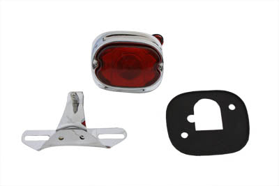 33-1955 - Chrome Tail Lamp and Bracket Kit by V-Twin