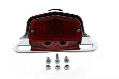 33-1977 - Chrome Sport Tail Lamp Assembly Large Lucas Style by Wyatt Gatling