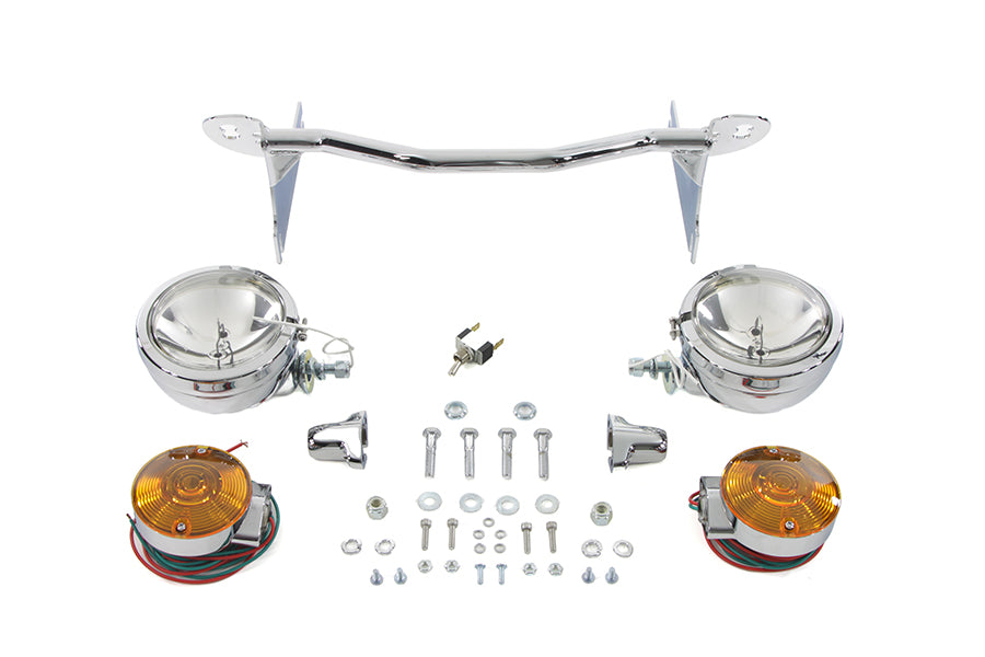 33-2037 - Chrome Spotlamp Kit by V-Twin