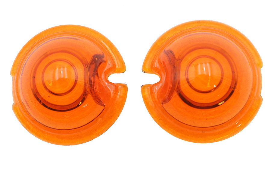 33-2049 - Replica Marker Lamp Lens Glass Bullet Style Amber by Wyatt Gatling