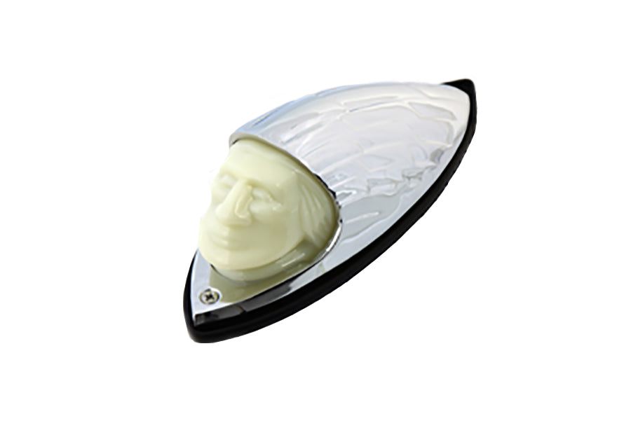 33-2145 - Indian Face Front Fender Lamp by Wyatt Gatling