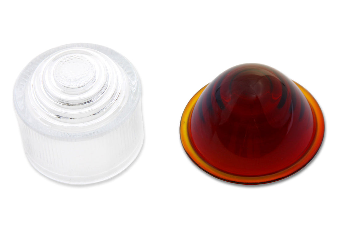 33-2154 - Tail Lamp Lens Set Cone Style Glass Red and Clear by Wyatt Gatling