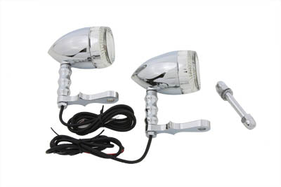 33-2225 - Bullet Turn Signal Set with Headlamp Mount by Wyatt Gatling