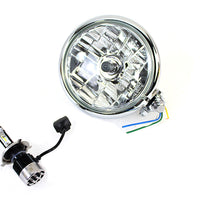 33-2280 - 5-3/4  Bates Style 12 Volt LED Headlamp Chrome by V-Twin