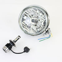 33-2280 - 5-3/4  Bates Style 12 Volt LED Headlamp Chrome by V-Twin