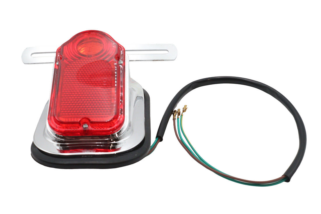 33-2282 - FLSTS Replica Tombstone Tail Lamp Chrome by V-Twin