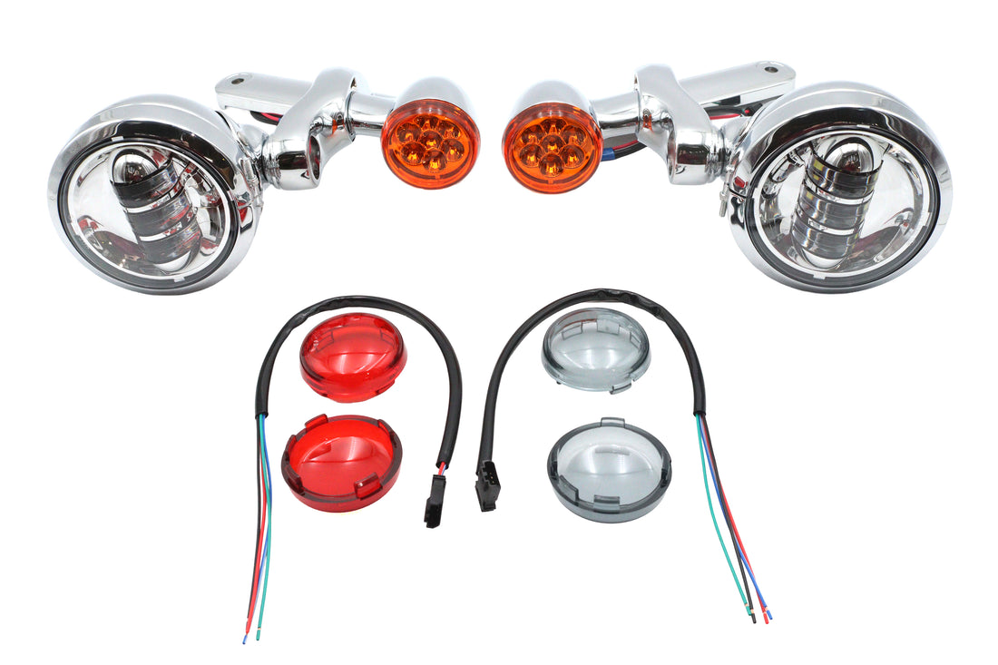 33-2724 - Spotlamp Assembly Chrome by V-Twin