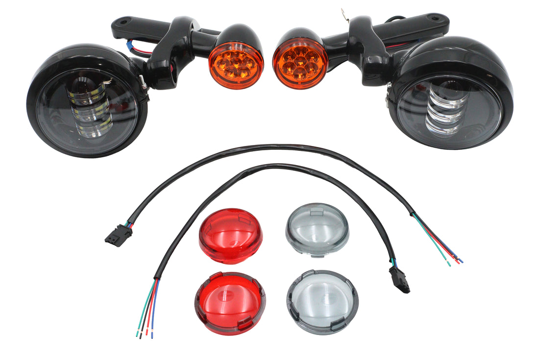 33-2733 - Spotlamp Assembly Black by V-Twin