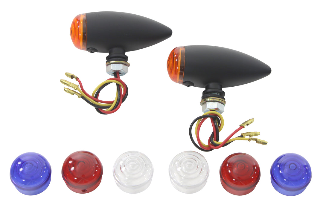33-3048 - Mini LED Bullet Amber Lens Marker Lamp Set by Wyatt Gatling