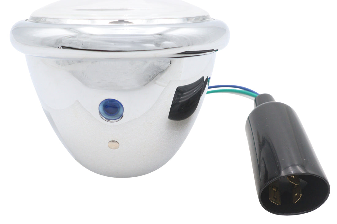 33-4071 - 4-1/2  Round Headlamp Chrome by Wyatt Gatling