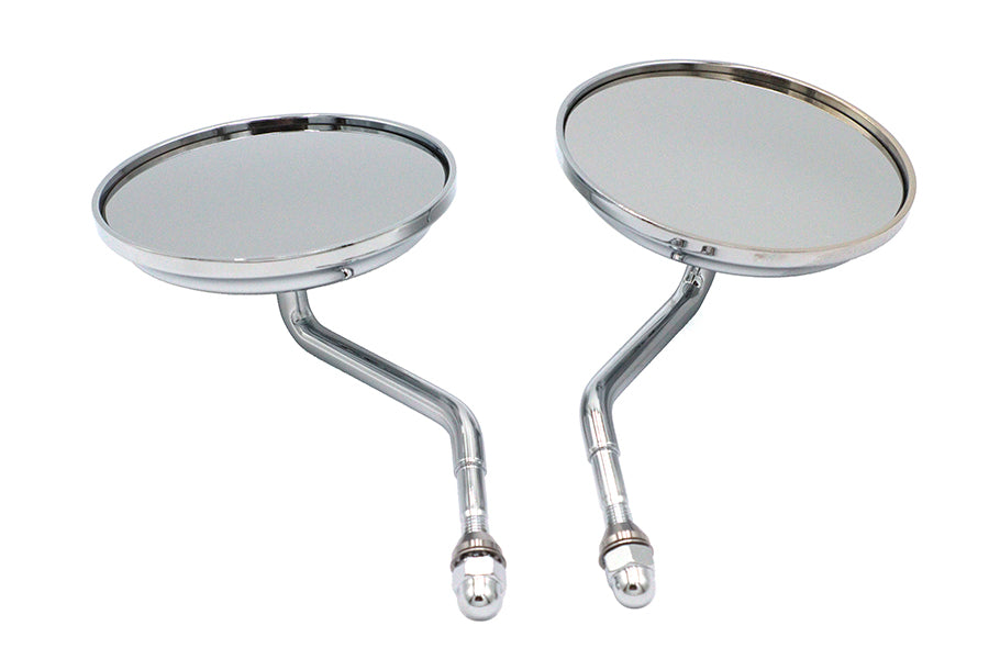 34-0018 - Air Flow Mirror Set with Steel Stems Chrome by Wyatt Gatling