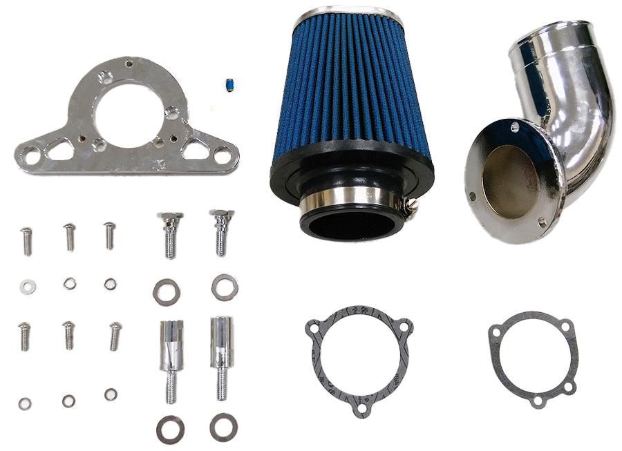 34-0080 - Heavy Breather Performance Air Cleaner Kit Chrome by Wyatt Gatling