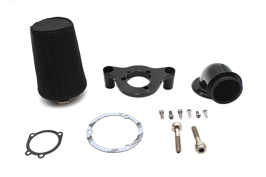 34-0081 - Heavy Breather Performance Air Cleaner Kit Black by Wyatt Gatling
