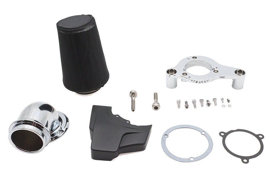 34-0089 - M8 Heavy Breather Air Cleaner Kit Chrome by V-Twin