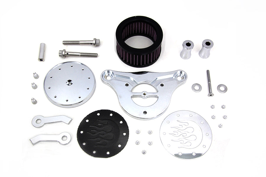 34-0235 - Wyatt Gatling Air Cleaner Kit Chrome by Wyatt Gatling