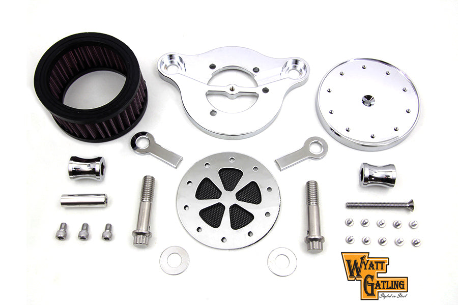 34-0248 - Wyatt Gatling Air Cleaner Kit Chrome by Wyatt Gatling