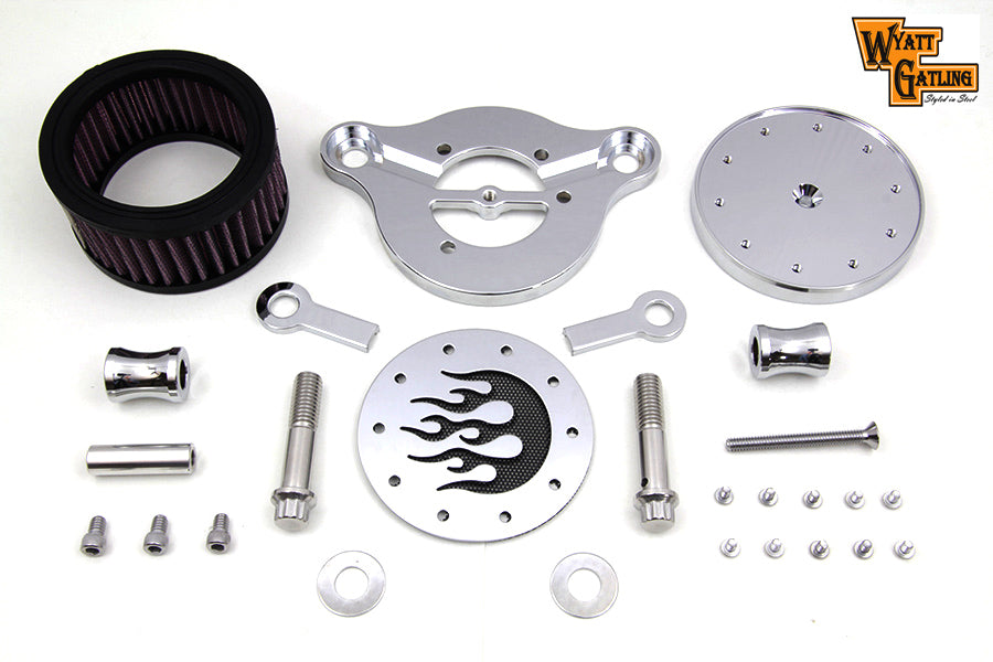 34-0250 - Wyatt Gatling Air Cleaner Kit Chrome by Wyatt Gatling
