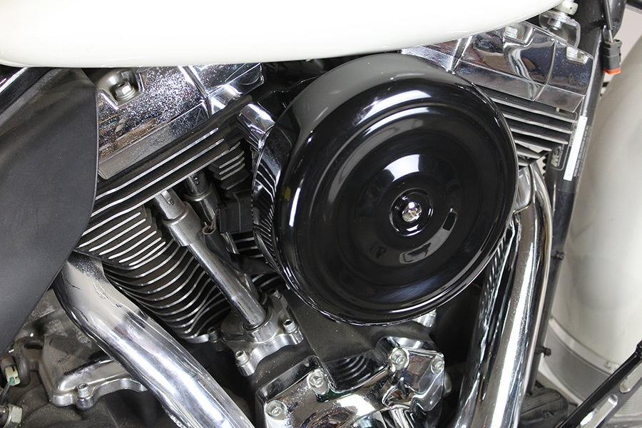 34-0262 - 8  Round Air Cleaner Kit Black by Wyatt Gatling