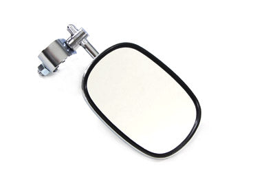 34-0302 - Chrome Rectangle Mirror with Clamp On Stem by Wyatt Gatling