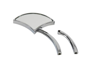 34-0343 - Axe Mirror with Billet Stem Chrome by Wyatt Gatling