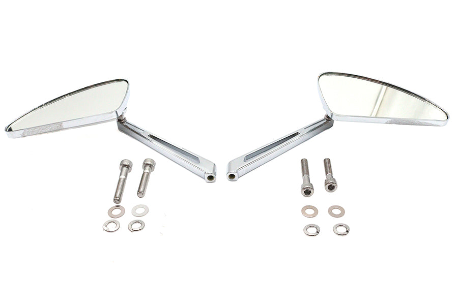34-0366 - Teardrop Mirror Set with Slotted Stems by Wyatt Gatling