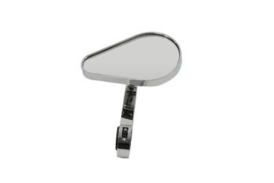 34-0383 - Teardrop Mirror with Clamp on Billet Stem by Wyatt Gatling