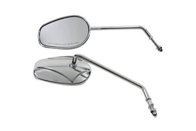 34-0392 - Rectangle Mirror Set with Round Long Stems by Wyatt Gatling