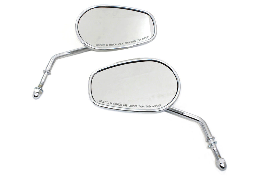 34-0412 - Chrome Taper Convex Mirror Set by Wyatt Gatling