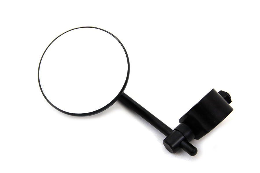 34-0418 - Black 3 inch Round Mini Mirror with Clamp on Stem by Wyatt Gatling