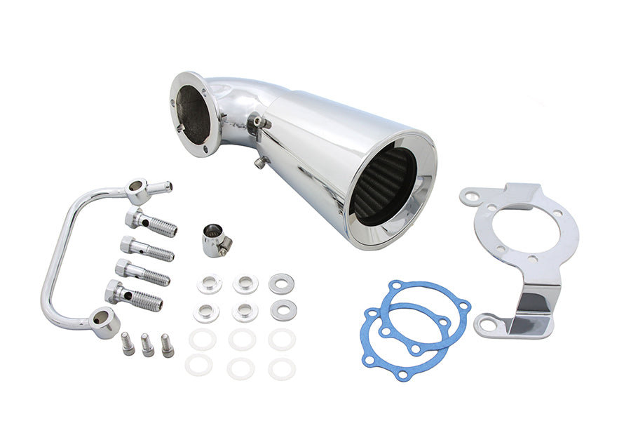 34-0451 - Air Cleaner Breather Chrome Billet by Wyatt Gatling