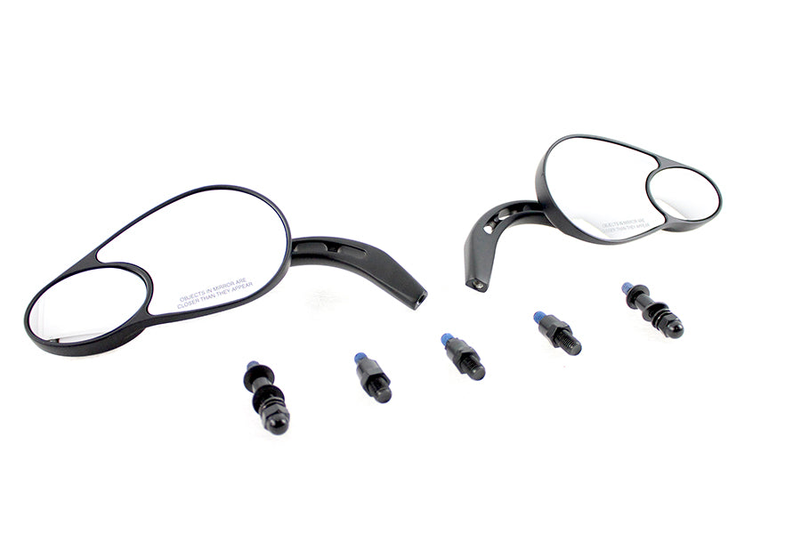 34-0465 - Big Twin Mirror Set Black by V-Twin