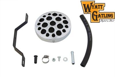 34-0510 - Wyatt Gatling Chrome Drilled Air Cleaner by Wyatt Gatling