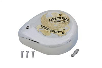 34-0544 - Eagle Spirit Gold Inlay Air Cleaner by Wyatt Gatling