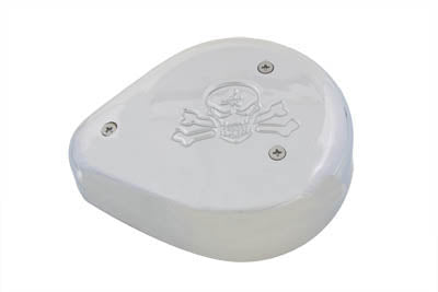 34-0629 - Teardrop Air Cleaner Skull Chrome by Wyatt Gatling
