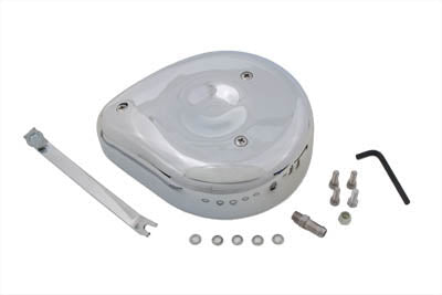 34-0686 - Teardrop Air Cleaner Kit Smooth Chrome by Wyatt Gatling