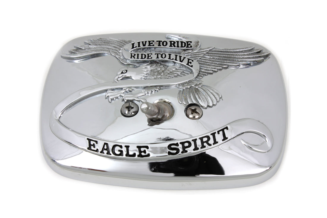 34-0731 - Chrome Eagle Spirit Mirror Head by Wyatt Gatling